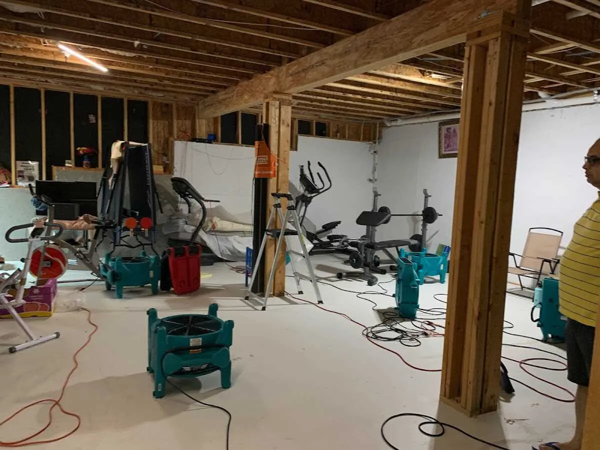 Basement drying equipment setup for Odor Removal & Deodorization in Harrisville